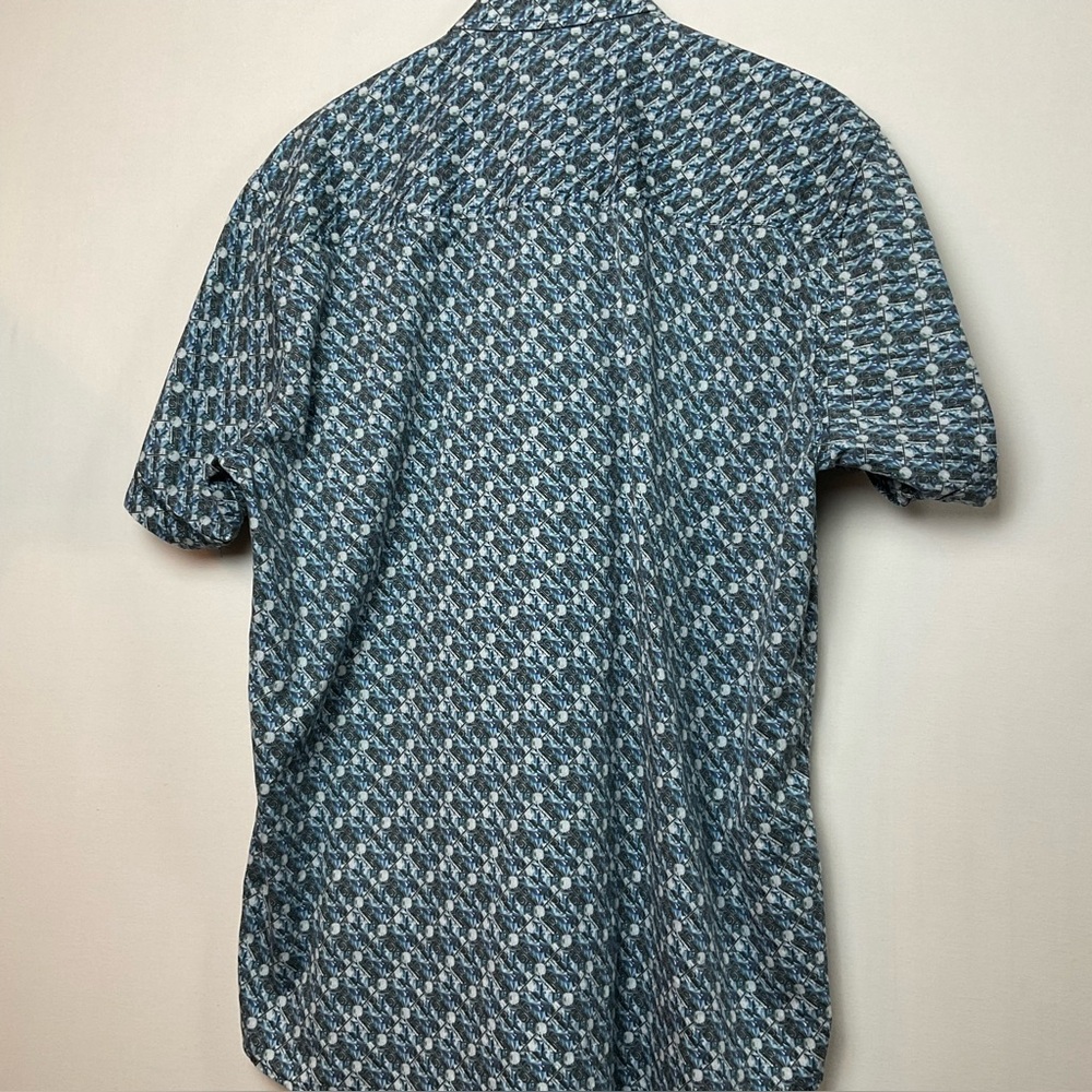 🟢🟣🔵DiNero Milano Floral Button-Up Shirt - Nice Quality! 100% cotton - Picture 6 of 12